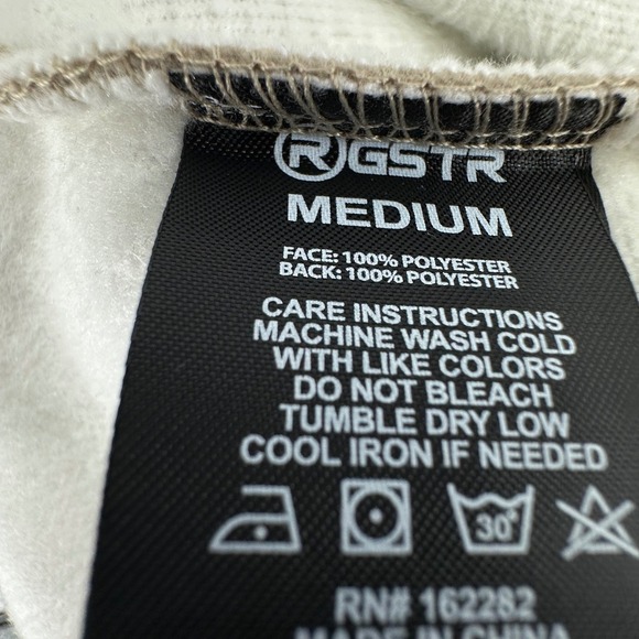 RGSTR Wide Wale Corduroy Hoodie Jacket Tan Button Front Fleece Lined Mens M - Picture 4 of 8